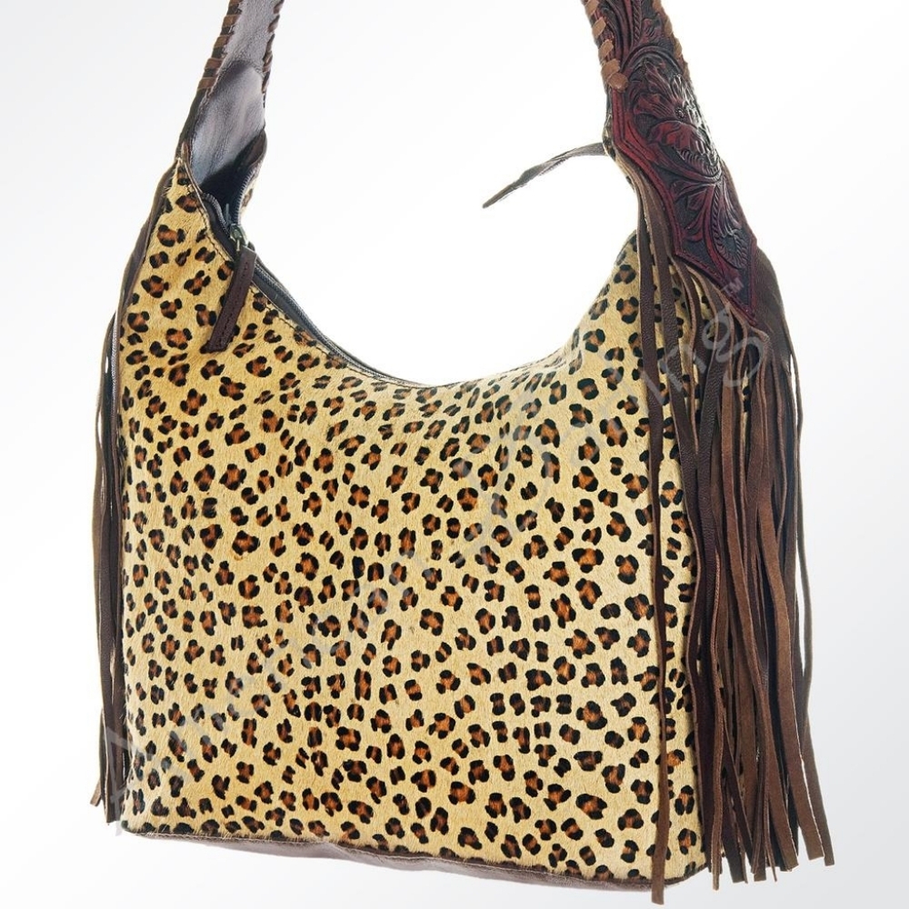 American Darling Brown and Leopard Shoulder Bag